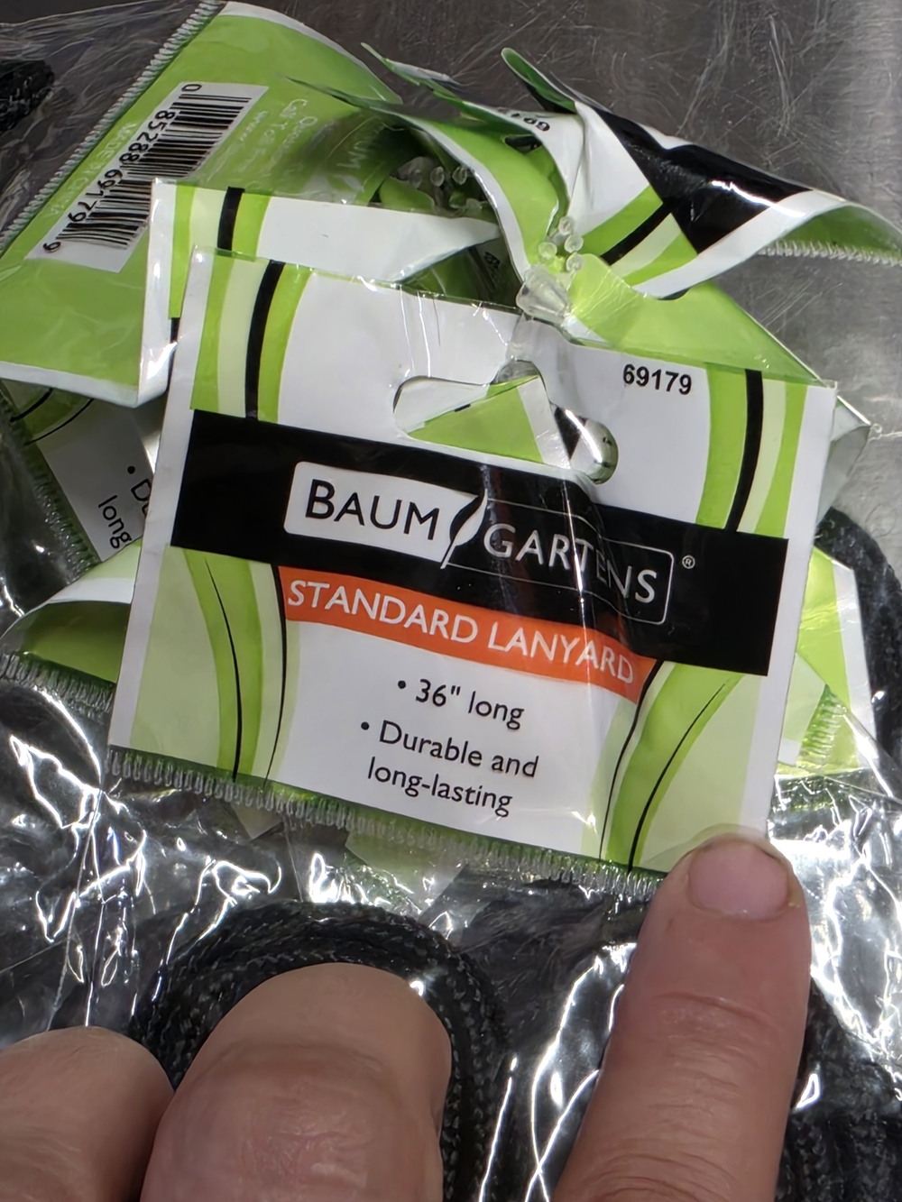 9 Black Standard Lanyard - 36" Durable Neck Cord